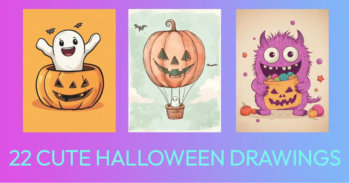 22 Cute Halloween Drawing Ideas