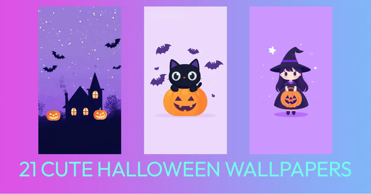 21 Cute Halloween Phone Wallpapers