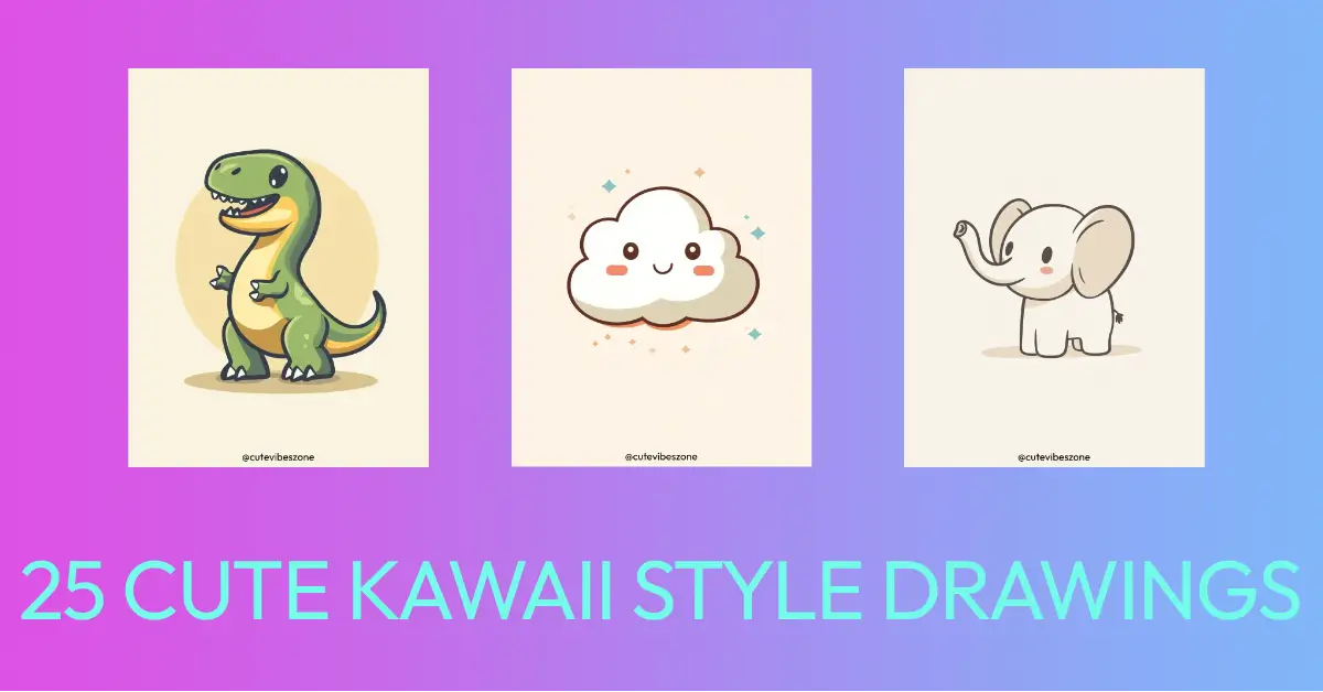 25 Cute Kawaii Style Drawing Ideas